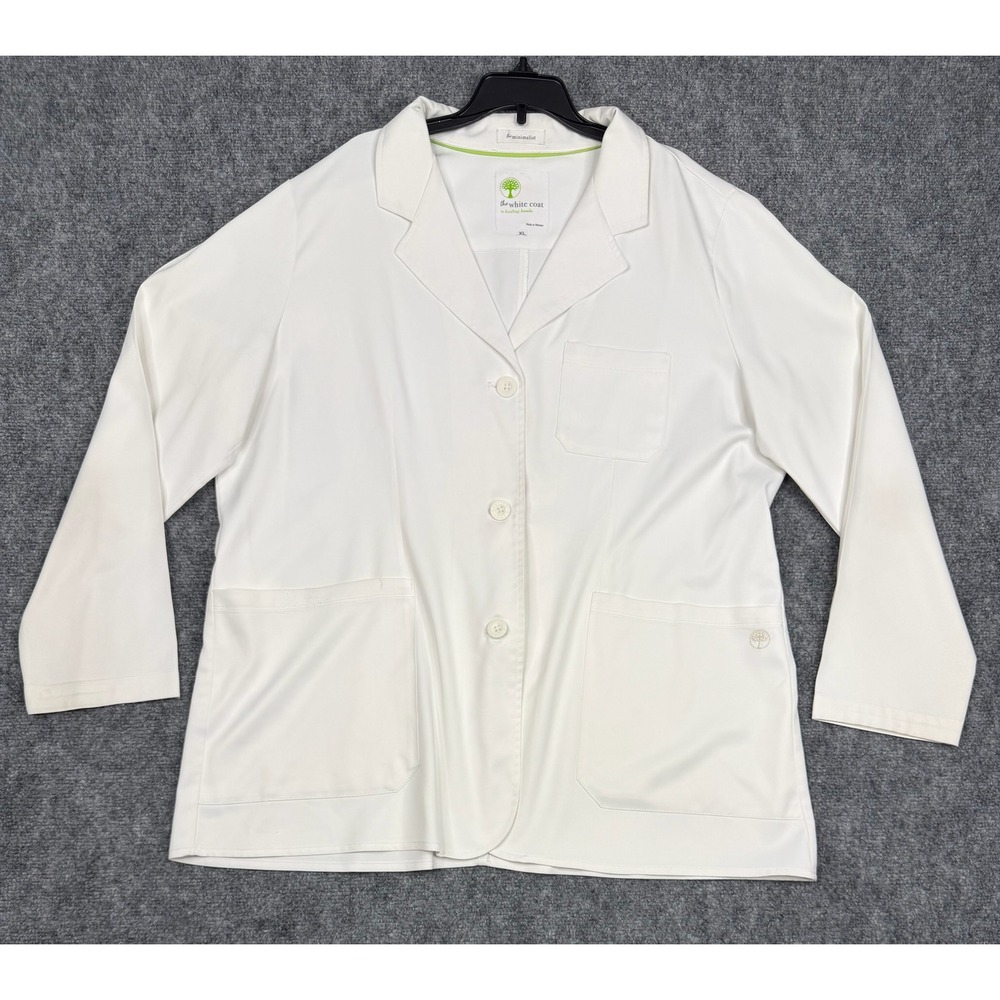 Healing Hands The White Coat The Minimalist Lab Coat White XL Medical Jacket
